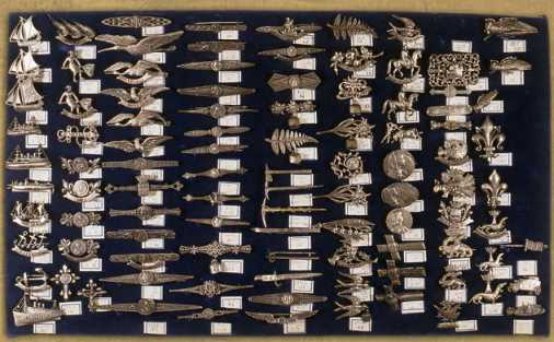 Planche de bijoux souvenirs issue de la marmotte d’Henri Fromantin