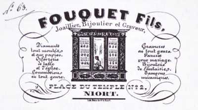 Facture de l’atelier Fouquet fils à Niort