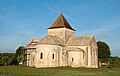 Vue du chevet de l'église Saint-Denis de Lichères