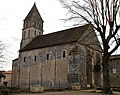 Vue de l'église de Civaux