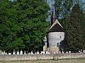 Vue du chevet de l'église de Saint-Pierre-les-églises