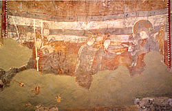 Fresque de l'adoration du Christ